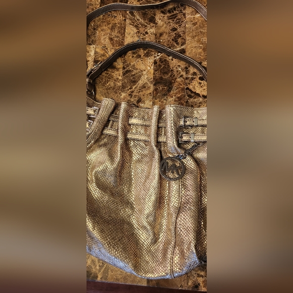 Michael Kors Gold Purse - Picture 1 of 4